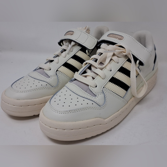 New adidas Women's Forum Low Shoes Sneakers Shoes Casual Off White Black 8.5 US - Picture 6 of 14